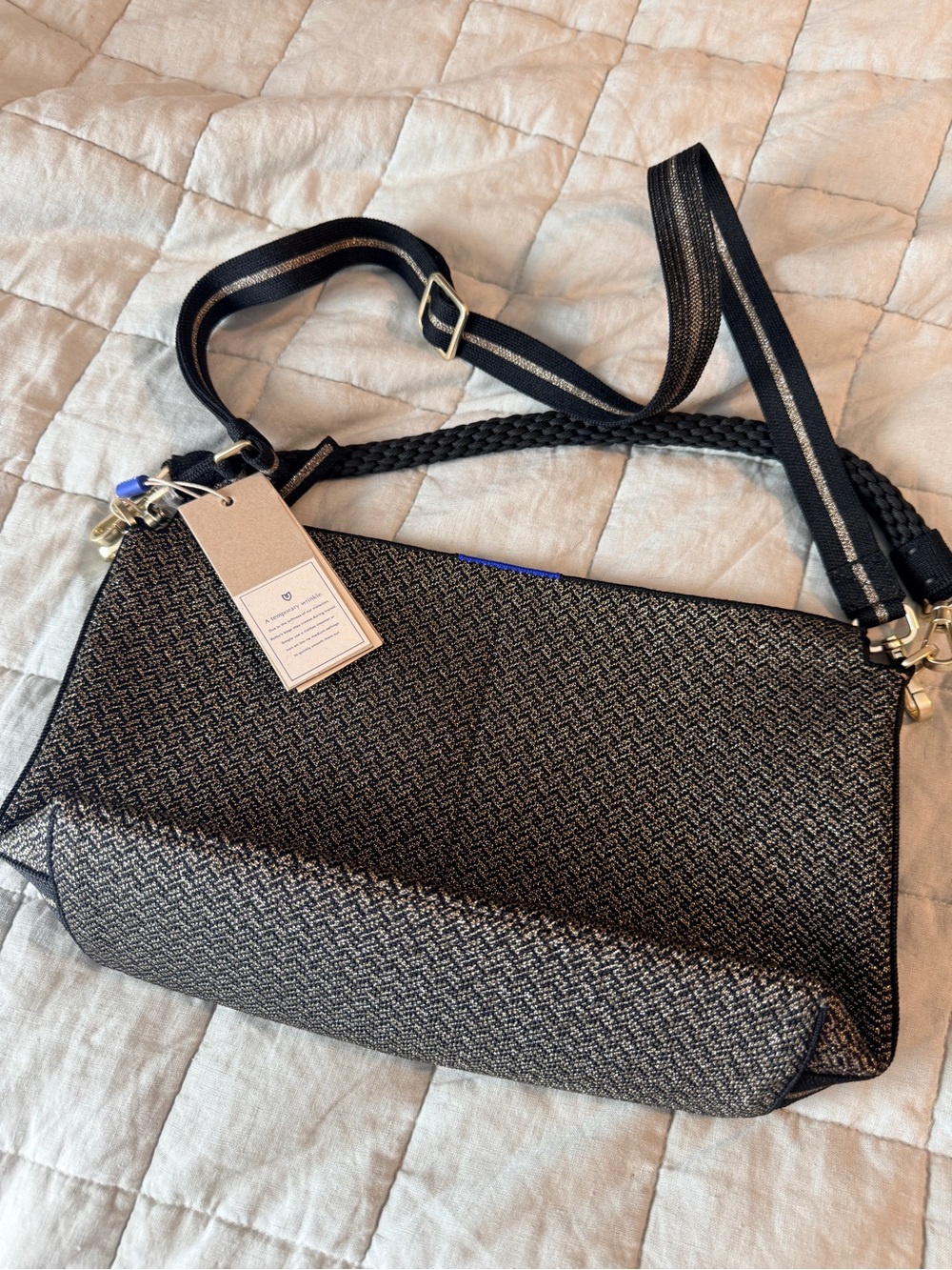 Rothy’s Daily Crossbody Sparkle Herringbone - Picture 3 of 9
